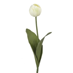 Flores artificiales. flor tulipan artificial blanco 50 en la llimona home