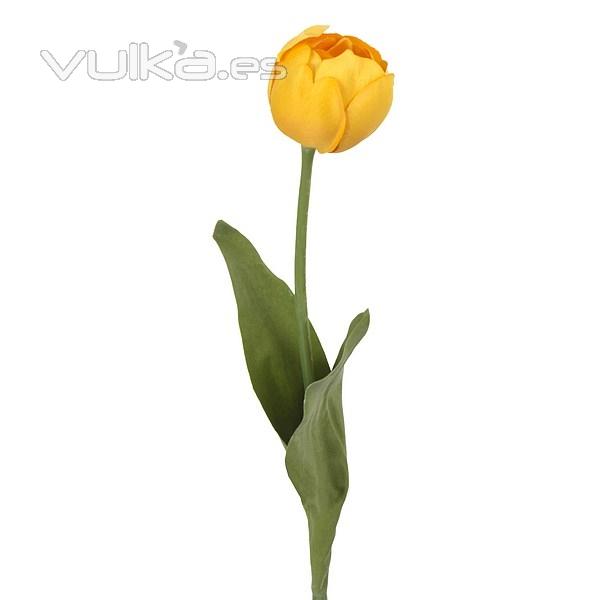 Flores artificiales. Flor tulipan artificial amarillo 50 en La Llimona home