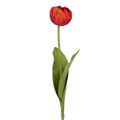 Flores artificiales. flor tulipan artificial naranja 50 en la llimona home