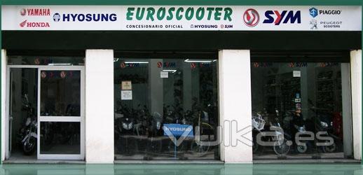 Euroscooter concesionario oficial hyosung y sym en sevilla