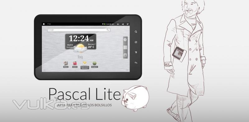 Tablet con wifi y android BQ Pascal lite 4Gb