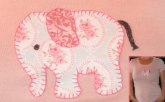 Camiseta patchwork, elefante 2.