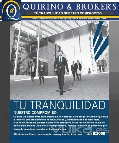 QUIRINO & BROKERS - T tranquilidad es nuestro objetivo como compromiso por tu confianza