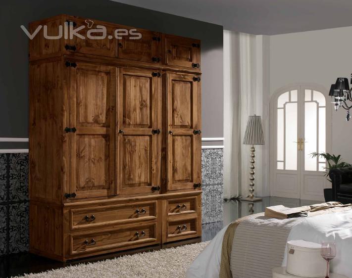 Mueble armario rustico mexicano www.silarte.com