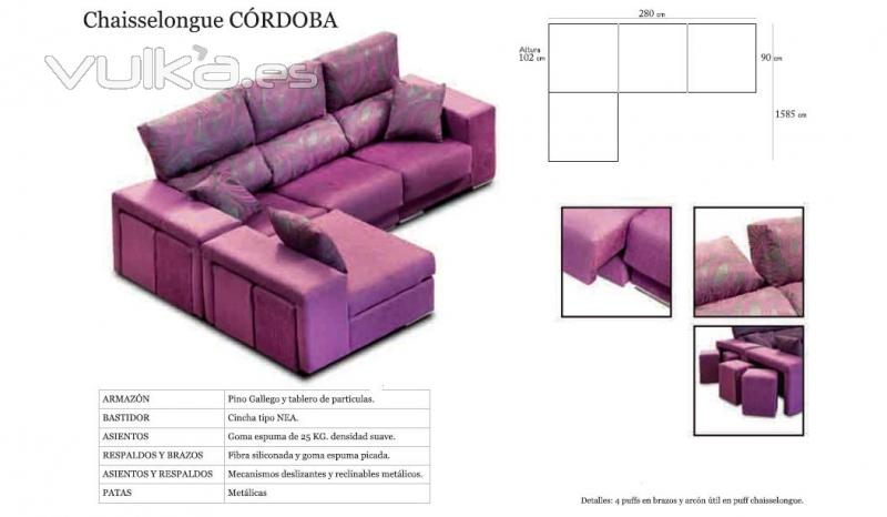 Sofas con chaiselongues baratos , reclinables, extraibles y con arcn