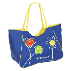 Bolsas de playa bolsa playa summer flores cremallera azul claros en la llimona home