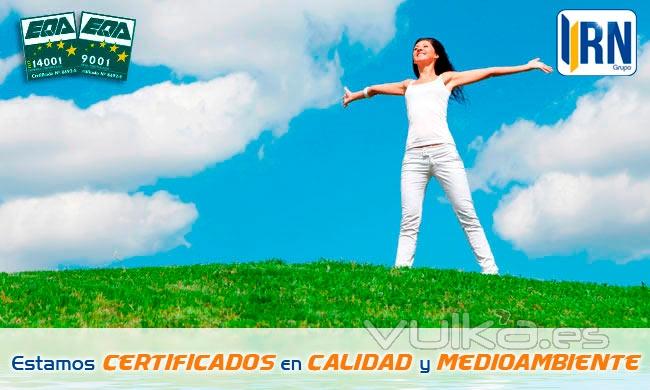 Estamos certificados en calidad y medioambiente