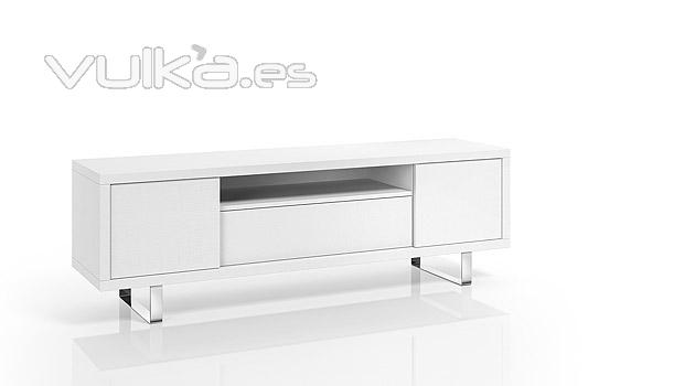 Mueble blanco para poner la tele