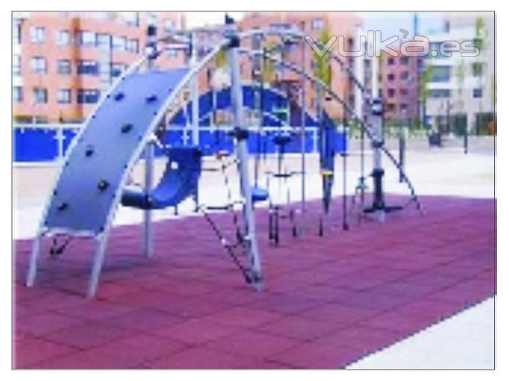 INSTALAIN DE PARQUE INFANTIL CON NUESTRAS LOSETAS DE CAUCHO