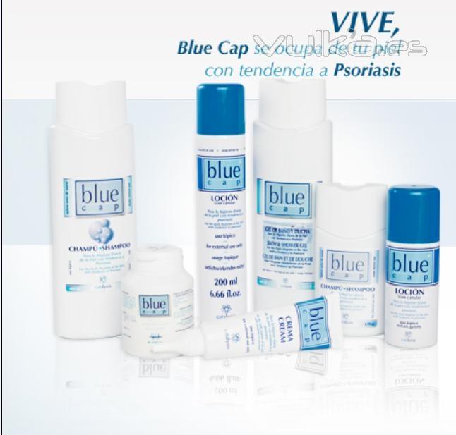 Blue Cap crema, Blue Cap champ, Blue Cap Locin y Blue Cap Gel