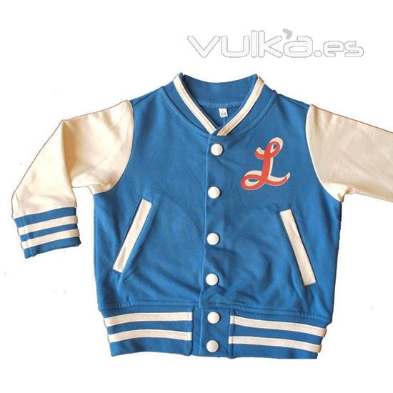 Chaqueta rockera beb nio nia en color azul de la marca Be Lucky Kids