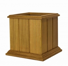 Jardinera en madera de iroko