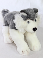 Peluches perros de calidad peluche perro husky tumbado pequeno oasisdecorcom