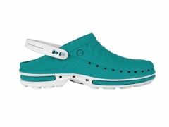 Clog profesional turquesa y blanco en wwwtiendapymarccom