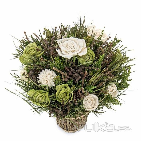 Arreglos florales artificiales> Arreglo floral bouquet flores artificiales 30 en La Llimona home (1)