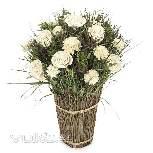 Arreglos florales artificiales> Arreglo floral bouquet flores artificiales 42 en La Llimona home