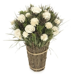 Arreglos florales artificiales> arreglo floral bouquet flores artificiales 42 en la llimona home
