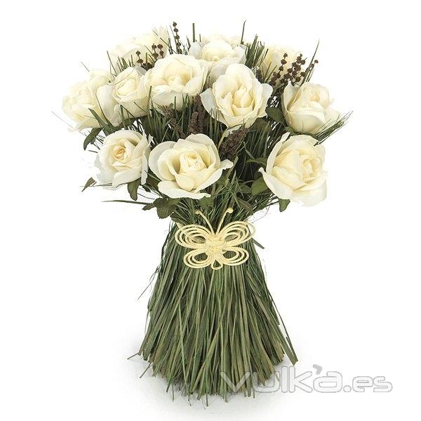 Arreglos florales artificiales. Arreglo floral bouquet flores mariposa 32 en lallimona.com