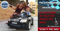 Suba a su hijo a un coche volti teledirigidos infantil y controle su paseo con el mando radio contro