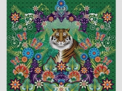 Mural de papel pintado-tigre by catalina estrada