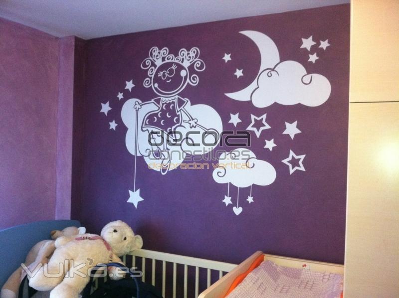 pared despues de vinilo decorativo infantil decoraconestilo.es ZARAGOZA