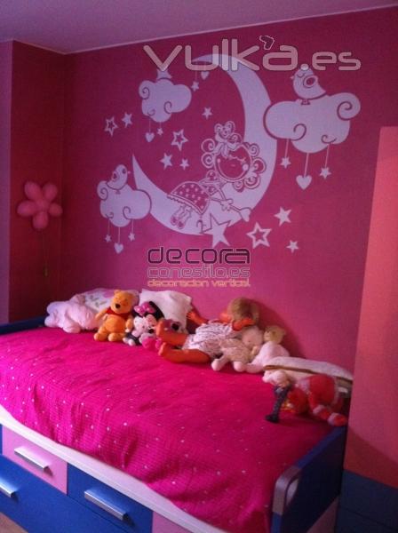 pared despues de vinilo decorativo infantil decoraconestilo.es ZARAGOZA