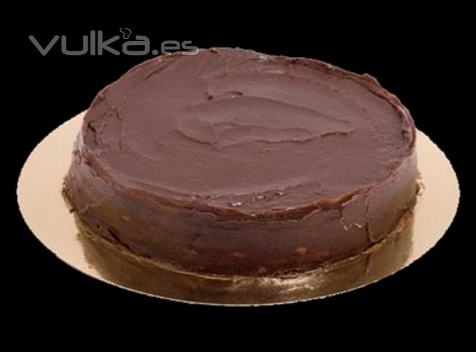 Capricho de Chocolate: Obleas de almendra y capas de crema de chocolate (sin gluten).