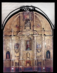 Ortofotografia del retablo de la iglesia de cervera del llano a partir de la nube de puntos