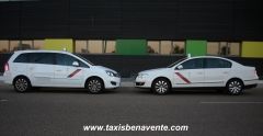 Los taxis de benavente (zamora) van identificados con los distintivos segun el reglamento municipal