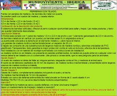 Descripcion de perreras de madera y metall