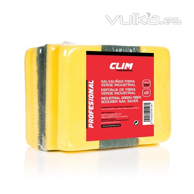 Salvauñas industrial fibra verde CLIM Profesional