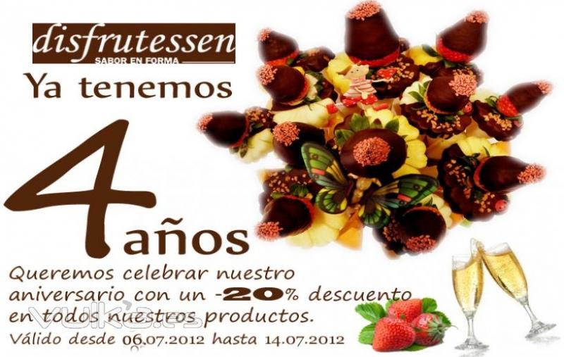 4 Aniversario Disfrutessen. Tel 93 457 85 46