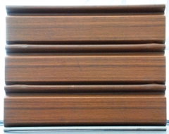 Lama ciega de 8cm de cierre enrollable de acero, imitacion madera