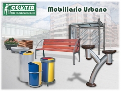 Mobiliario urbano, mobiliario urbano papeleras, mobiliario urbano bancos