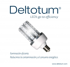Lámpara LED Deltotum 50w para alumbrado público.