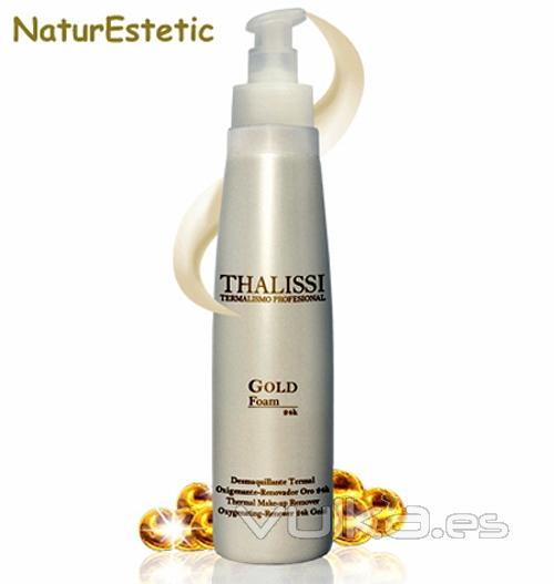 Mollet del Valls. Desmaquillante Termal. Gold Foam. Oxigenante Renovador Oro. Thalissi.