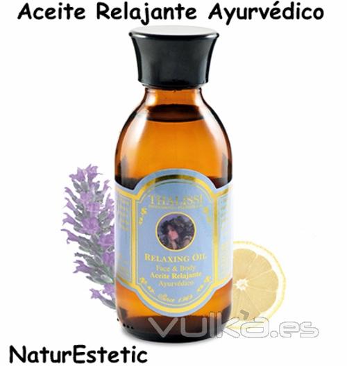 Mollet del Valls. Aceite Relajante Ayurvdico. Relaxing Oil. Thalissi. Aromaterapia y Fitoterapia.