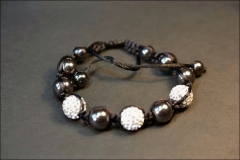 Pulsera shamballa hecha con swarovski elements