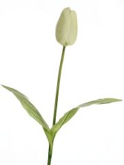 Tulipanes artificiales de calidad. tulipan artificial tacto natural blanco oasis decor