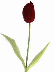Tulipanes artificiales de calidad. tulipan artificial tacto natural rojo oasis decor