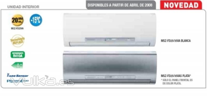 Aire Acondicionado Mitsubishi msz fd35vas inverter en www.nomascalor.es