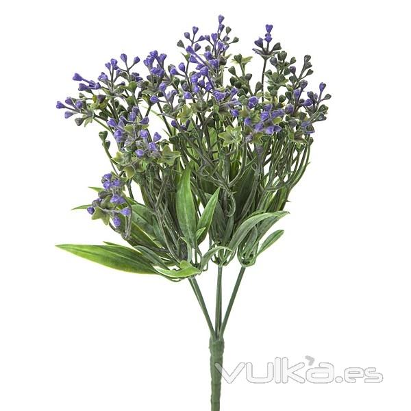 Plantas artificiales con flores. Planta eucalipto artificial bayas lavanda en La Llimona home