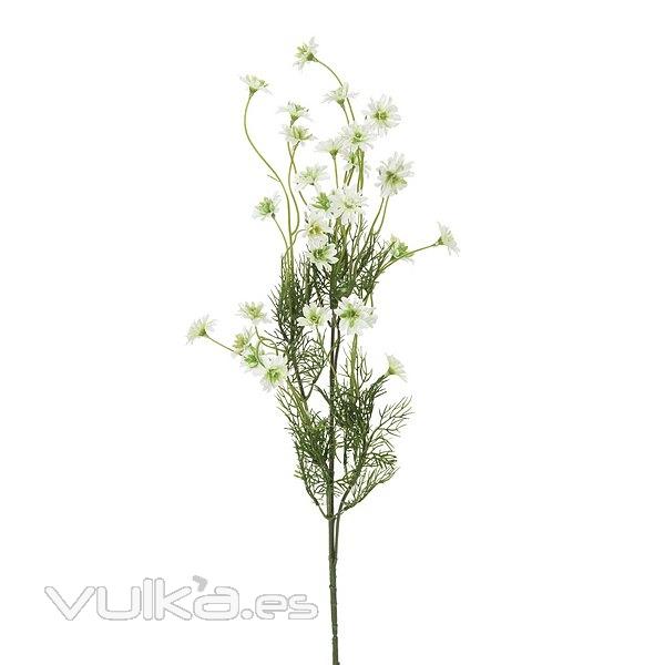 Plantas artificiales con flores. Rama margaritas artificiales flores blancas 75 en La Llimona home