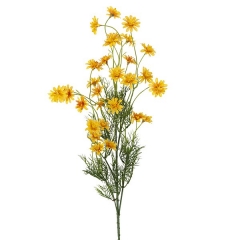 Plantas artificiales con flores. rama margaritas artificiales flores amarillas en la llimona home