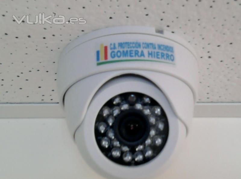 Installed IR o lux dome cam