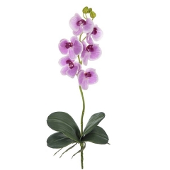 Flores artificiales. rama orquideas artificiales latex junior lavanda hojas 58 en la llimona home
