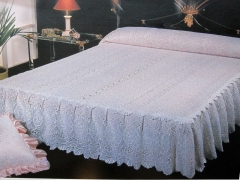 Colcha de guipur ,modelo clasico