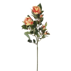 Flores artificiales. rama flores rosas artificiales cherry bicolor 72 en la llimona home (1)