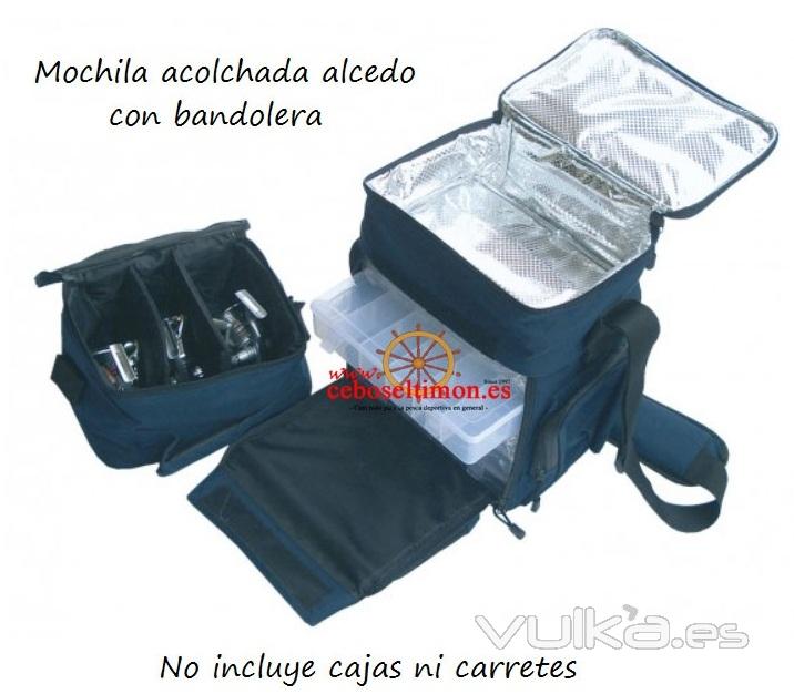 www.ceboseltimon.es - MOCHILA MALETA NEVERA ACOLCHADA ALCEDO - MEDIDAS 28X20X48