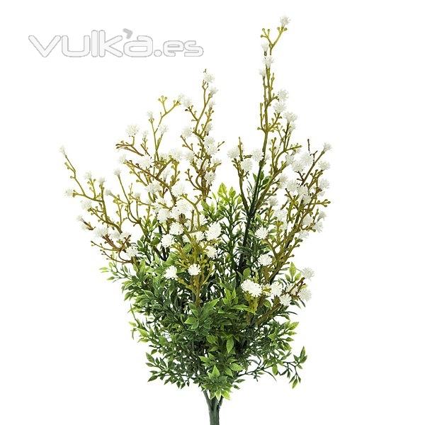 Plantas artificiales con flores. Planta flores bush gypsophila artificial blanca en La Llimona home